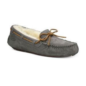 grey ugg moccasin slippers
